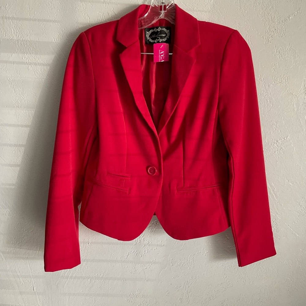 Ambiance Red Blazer NWT Size Small